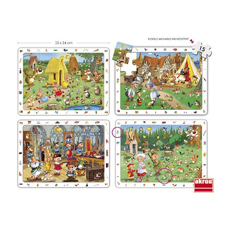 Set puzles observación cuentos clásicos PUZLES