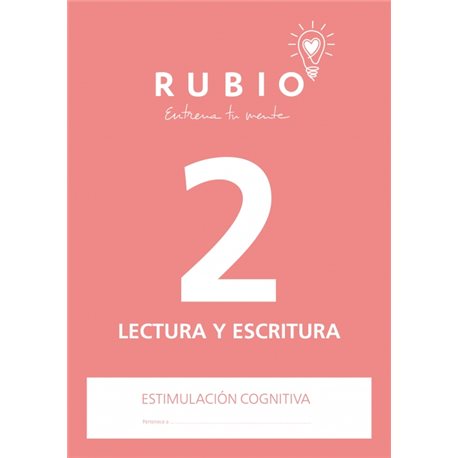 2 Lectura y Escritura - cuaderno adultos Rubio ¡SUPER OFERTAS!