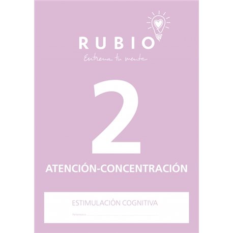 2 Atención y Concentración - cuaderno adultos Rubio ¡SUPER OFERTAS!