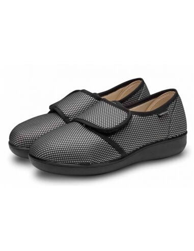 Zapatilla Saguy´s Confort ancho 15 20661 Negro Zapatillas de casa terapéuticas